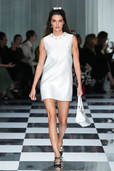 kendall jenner versace runway 2023|kendall jenner versace dress.